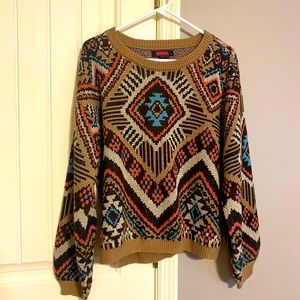 Southwestern style sweater, never worn
